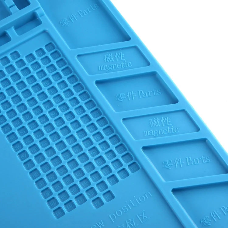 Maintenance Platform Anti-static Anti-slip High Temperature Heat-resistant Repair Insulation Pad Silicone Mats, Size: 45cm x 30cm (Blue) - Image 5