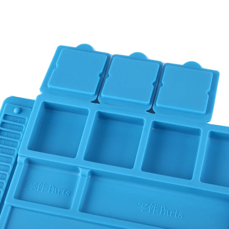 Maintenance Platform Anti-static Anti-slip High Temperature Heat-resistant Repair Insulation Pad Silicone Mats, Size: 45cm x 30cm (Blue) - Image 6