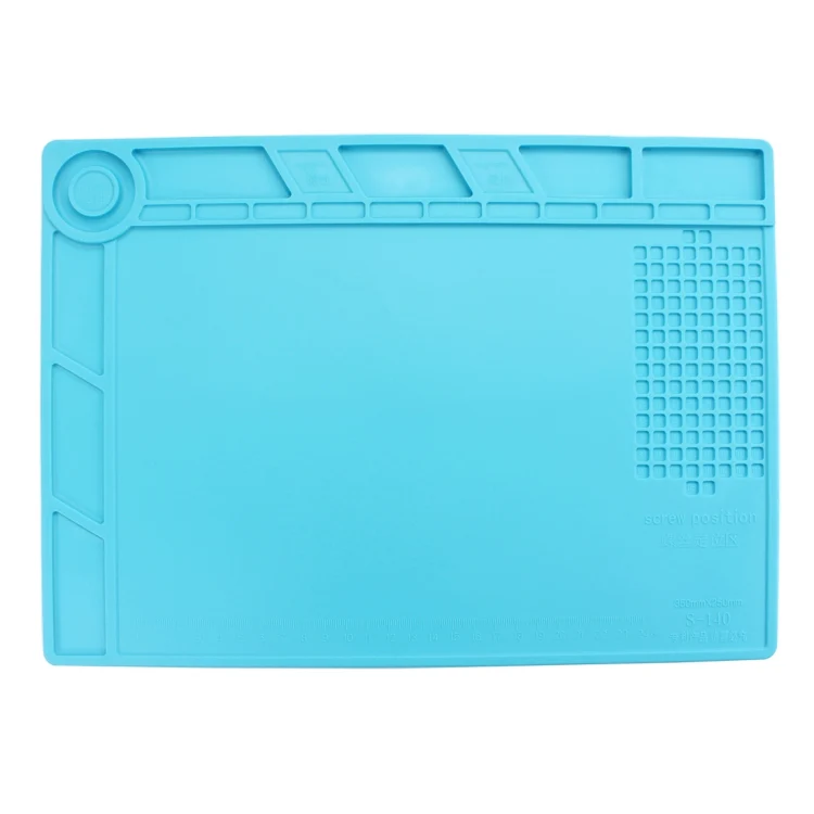 Maintenance Platform High Temperature Heat-resistant Repair Insulation Pad Silicone Mats, Size: 34.8cm x 25cm (Blue) - Image 2
