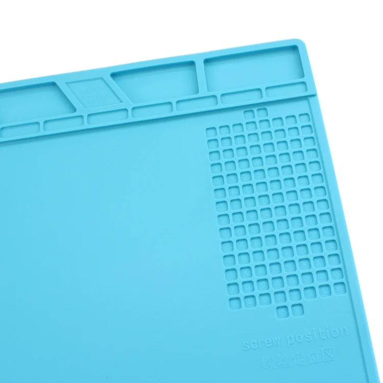 Maintenance Platform High Temperature Heat-resistant Repair Insulation Pad Silicone Mats, Size: 34.8cm x 25cm (Blue) - Image 4