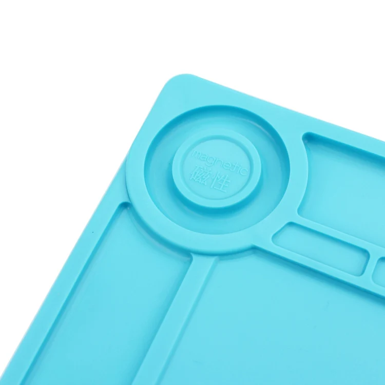 Maintenance Platform High Temperature Heat-resistant Repair Insulation Pad Silicone Mats, Size: 34.8cm x 25cm (Blue) - Image 5