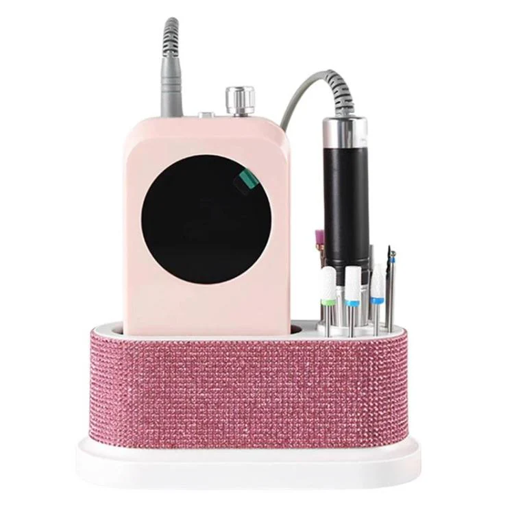Manicure File Small Storage Case Manicure Machine Accessories File Heads Universal Storage Tool B(Pink) - Image 6