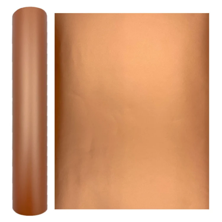 Matte Metal Self Adhesive Vinyl Lettering Sticker Cup Sticker Car Sticker, Size: 30x100cm(Rose Gold)