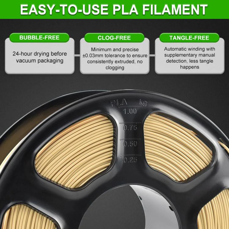 Matte PLA 3D Printer Filament 1.75mm 1kg Spool Flat Low-Gloss Finish High Toughness 3D Printing Material(Mint Green) - Image 3