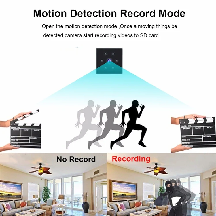 MD25 1080P Wearable Smart HD Camera Wireless Sport Camera, Support Infrared Night Vision / Motion Detection / TF Card - Image 14