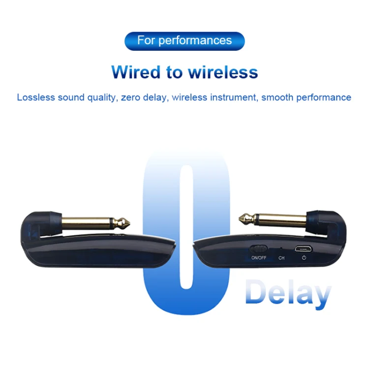 Measy AU688-U 20 Channels Wireless Guitar System Rechargeable Musical Instrument Transmitter Receiver - Image 4