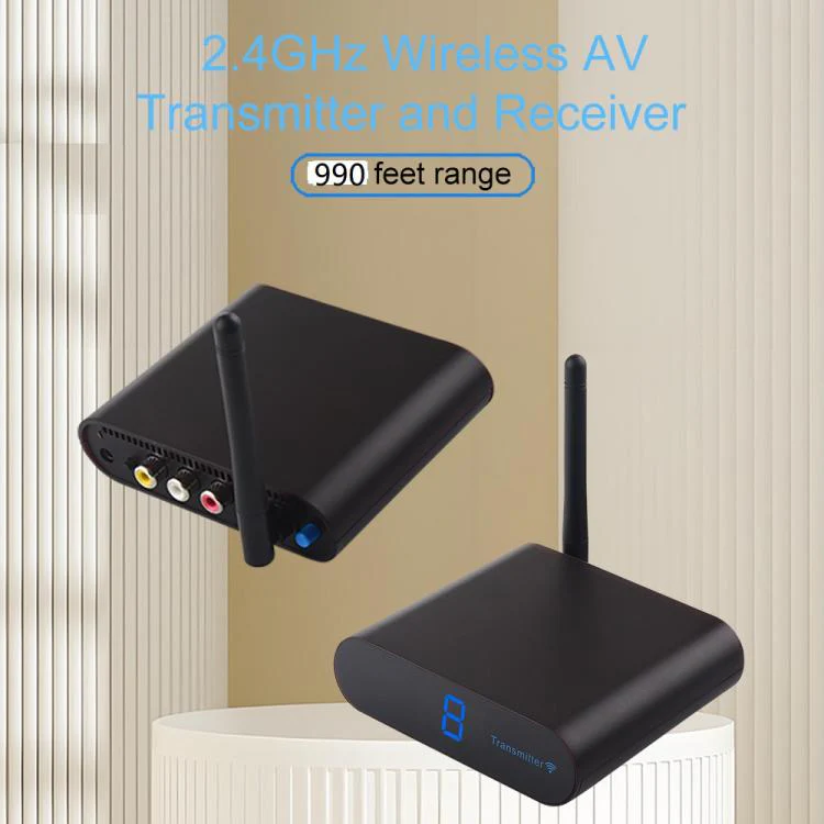 Measy AV230-2 2.4GHz Set-top Box Wireless Audio / Video Transmitter + 2 Receiver, with IR Extension Function, Plug:UK Plug(Black) - Image 2