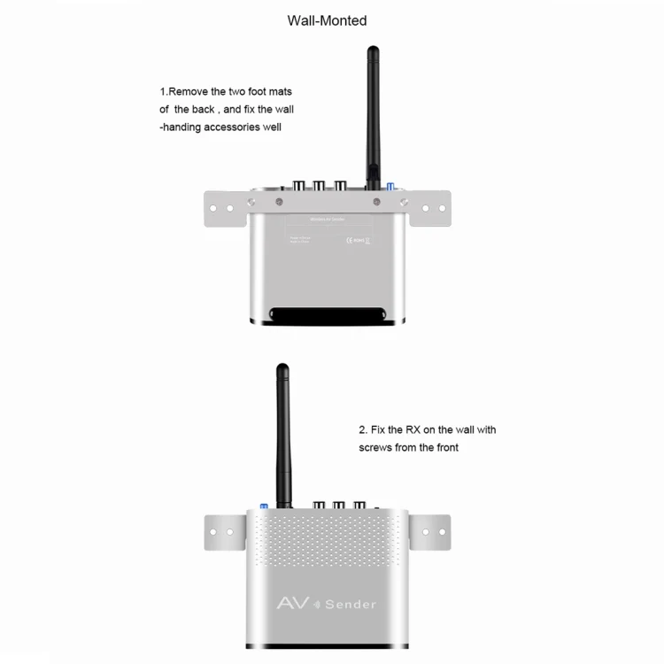 Measy AV530-2 5.8GHz Wireless Audio / Video Transmitter + 2 Receiver, Transmission Distance: 300m, AU Plug - Image 8