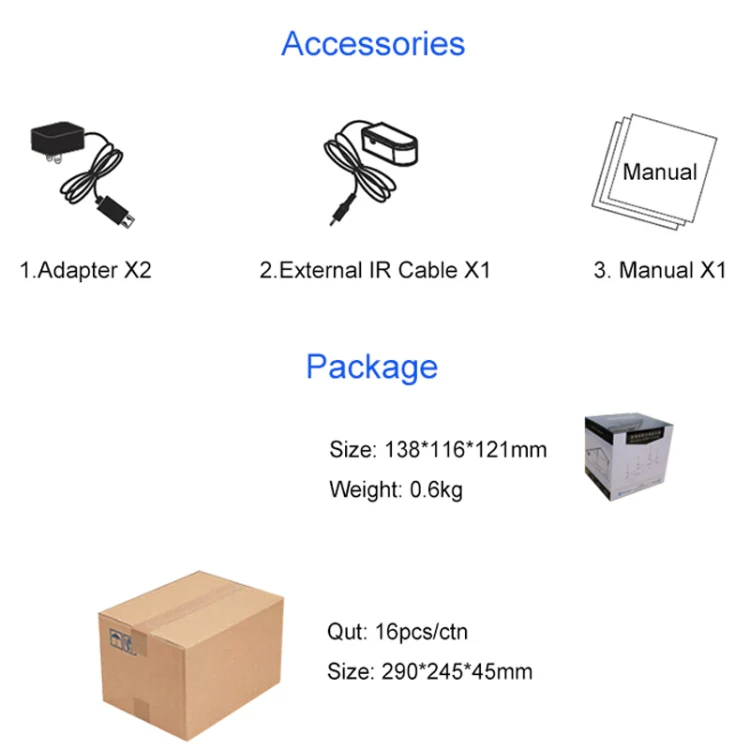 Measy FHD686-2 Full HD 1080P 3D 2.4GHz / 5.8GHz Wireless HD Multimedia Interface Extender 1 Transmitter + 2 Receiver, Transmission Distance: 200m(AU Plug) - Image 10