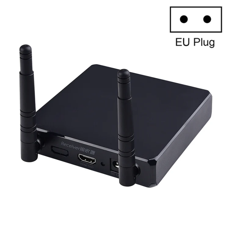 Measy FHD686-2 Full HD 1080P 3D 2.4GHz / 5.8GHz Wireless HD Multimedia Interface Extender 1 Transmitter + 2 Receiver, Transmission Distance: 200m(EU Plug)