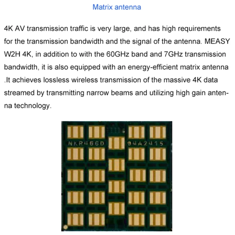 Measy W2H 60GHz 4K Ultra HD Wireless Transmission Kit, Transmission Distance: 30m, AU Plug - Image 6