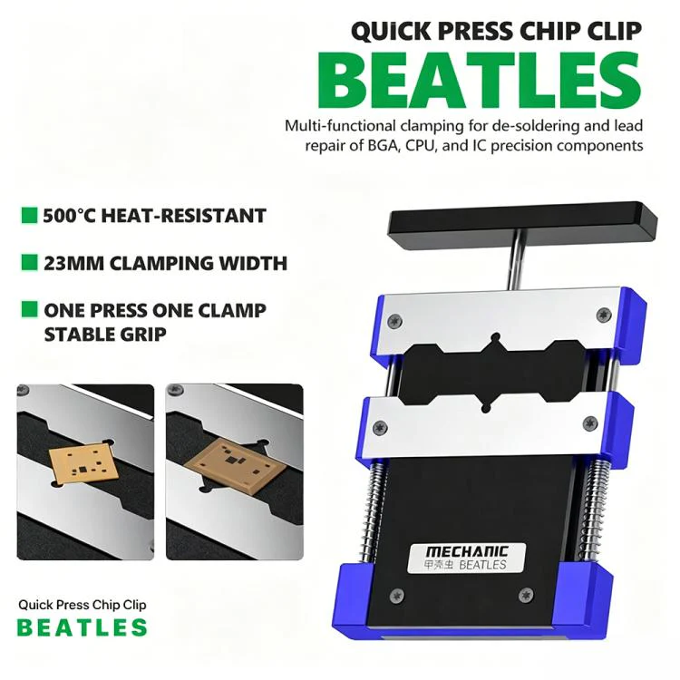MECHANIC BEATLES BGA CPU IC Adhesive Removal Quick-Press Chip Fixture - Image 2