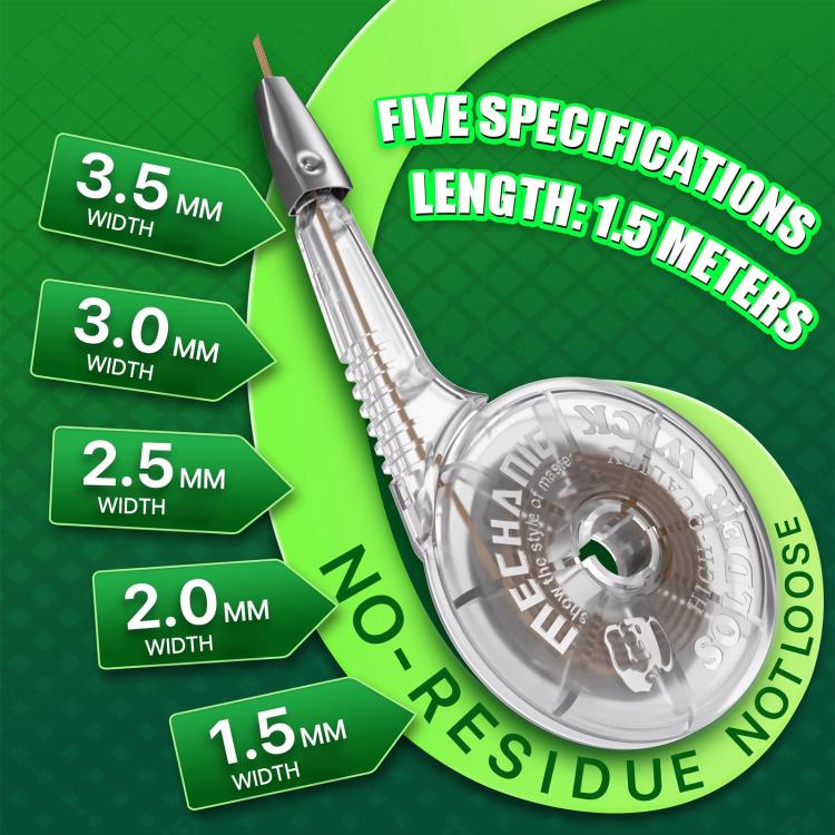 MECHANIC Dr.X Super Strong Version 1.5m Precision Desoldering Tape, Specification:3.0x1.5mm - Image 4