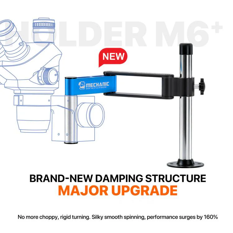 MECHANIC M6+ 360 Rotation Damped Microscope Swing Arm Holder - Image 2