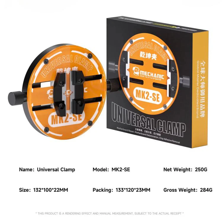 MECHANIC MK2-SE Heat-Insulated Circular Tempered Glass Motherboard Repair Clamp - Image 8