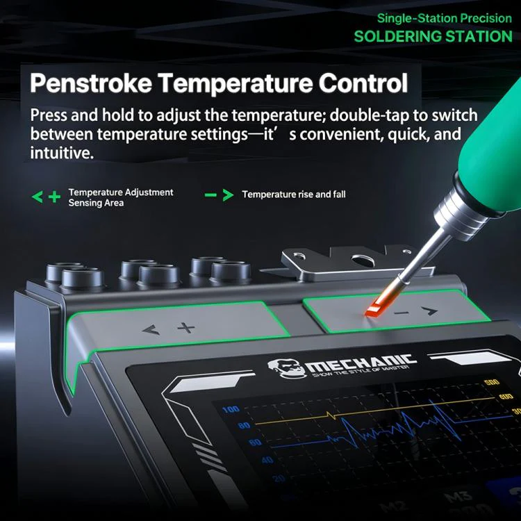 MECHANIC X120 Ultra Pen Style Intelligent Temperature Controlled Single Station Soldering Station - Image 8
