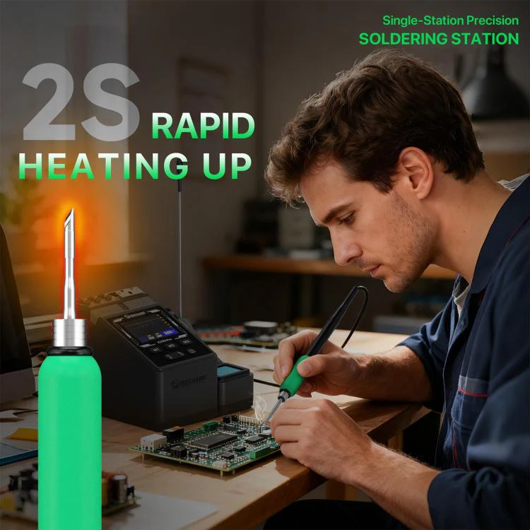 MECHANIC X200 Pro Pen-Style Smart Temperature-Adjustable Soldering Station, Plug:US Plug - Image 4