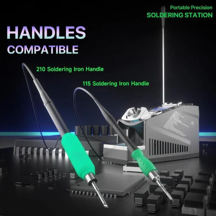 MECHANIC X60 Pro Portable Precision Soldering Station Compatible with 115 / 210 Soldering Handles, Plug:EU Plug - Image 7