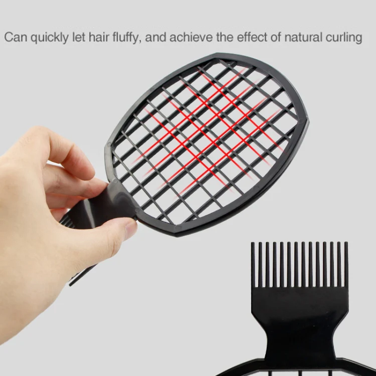 Men Curly Hair Comb Afro Dirty Braid Hair Comb(NO8-1 Black) - Image 4