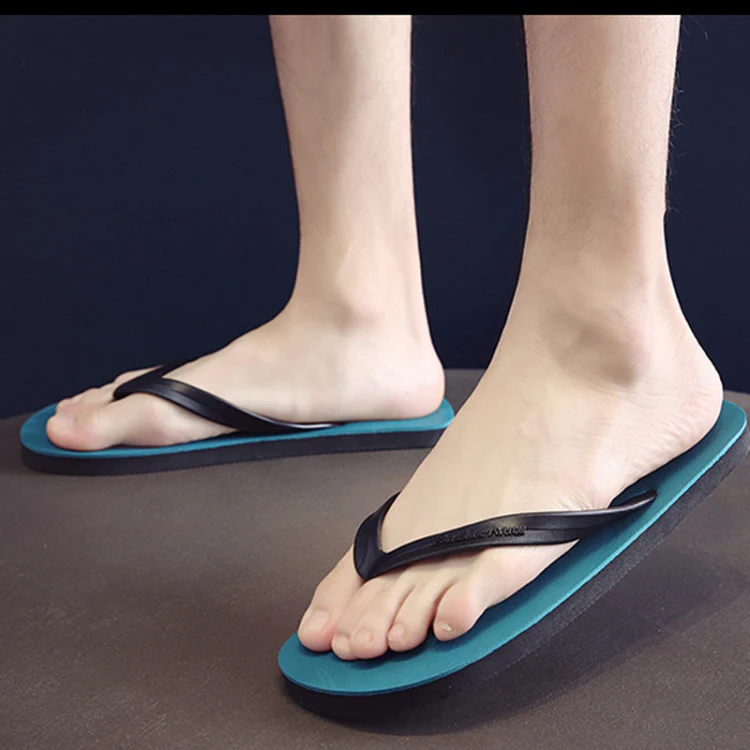 Men Slippers Student Flat Casual Non-Slip Flip Flops, Size: S 40-41(Sunshine-Black) - Image 6