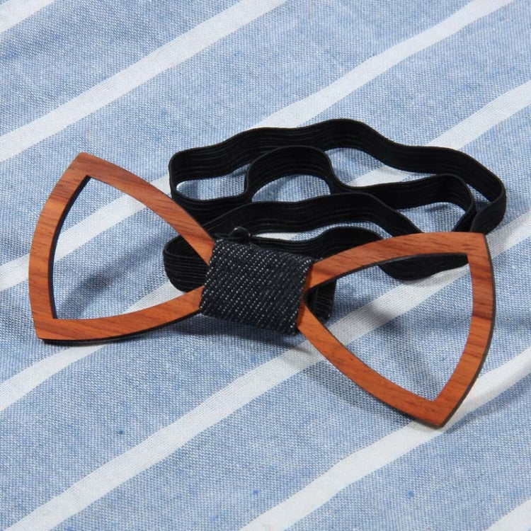 Men Ties Handmade Wooden Bow Ties, Color: Dual Hollow - Image 5