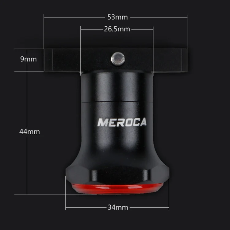 MEROCA MX2 Smart Sensor Brake Tail Light Mountain Bike Light USB Charging Road Bike Night Riding Tail Light, Color:Seat Cushion Installation Coloful - Image 3