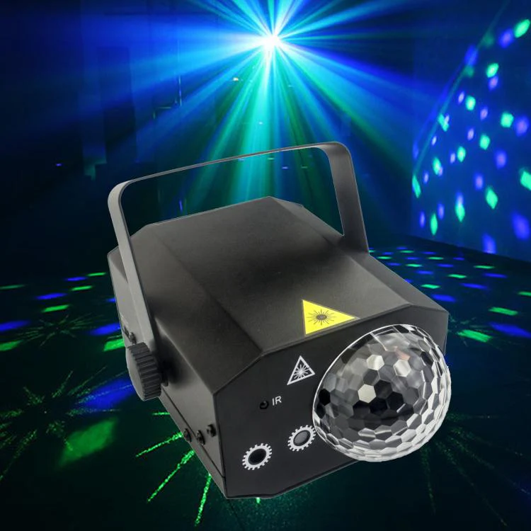 Metal Laser Projector Light LED Magic Ball Ambience Light For Party & Bar AU Plug Black