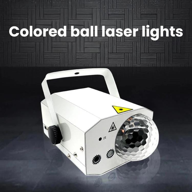 Metal Laser Projector Light LED Magic Ball Ambience Light For Party & Bar EU Plug White - Image 3