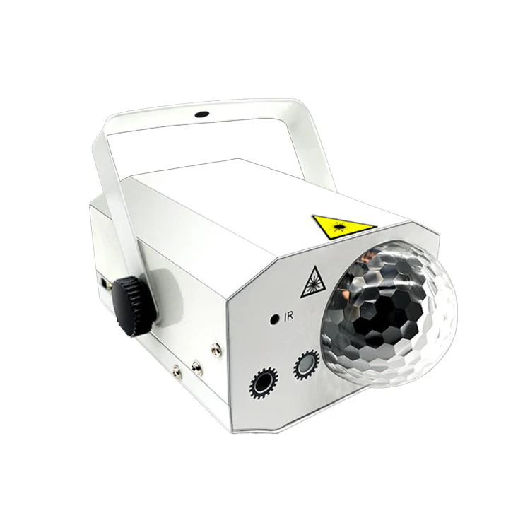 Metal Laser Projector Light LED Magic Ball Ambience Light For Party & Bar US Plug White - Image 2