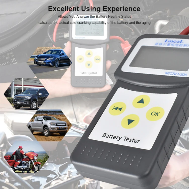 MICRO-200 Car Battery Tester Battery Internal Resistance Life Analyzer - Image 5