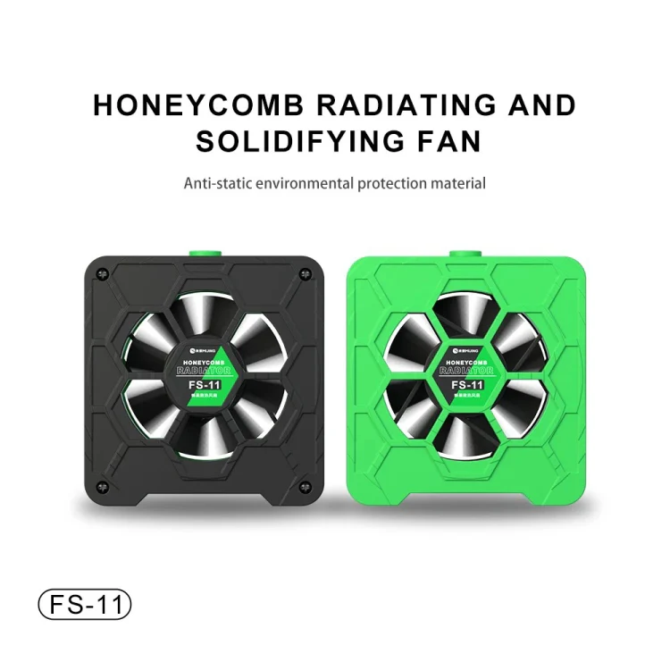Mijing FS-11 Cooling + UV Curing + Smoke Extraction Honeycomb Radiating Fan(Black) - Image 3