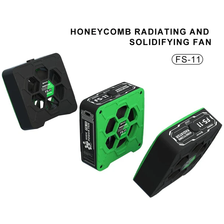 Mijing FS-11 Cooling + UV Curing + Smoke Extraction Honeycomb Radiating Fan(Black) - Image 4