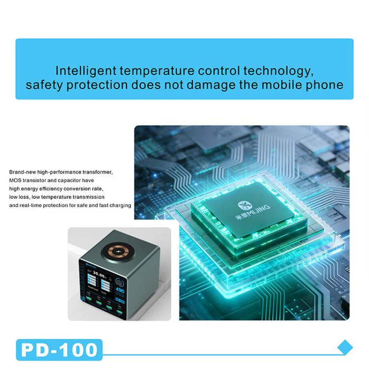 Mijing PD100 100W Multi-Port Smart Fast Charger Supports QC / PD Fast Charging & 15W Wireless Charging, Plug:US Plug - Image 3