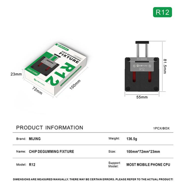 Mijing R12 Spring Structure Adaptive-Clamping-Type Chip Glue Removal Fixture - Image 6
