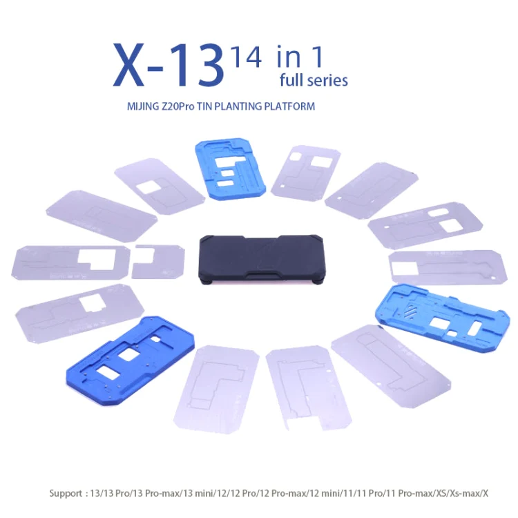 MiJing Z20 Pro For iPhone X-13 Pro Max 14 in 1 Middle Layer Motherboard Reballing Soldering Platform - Image 2