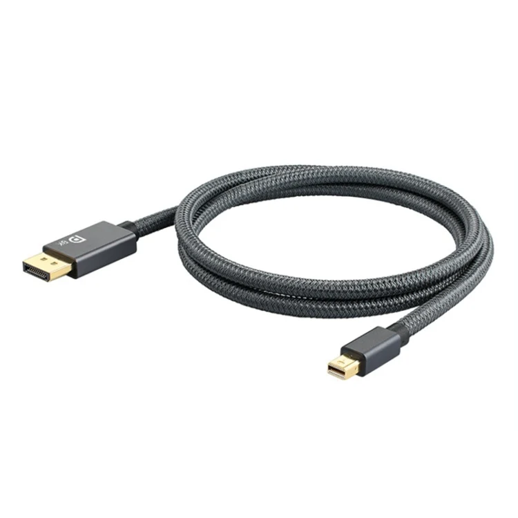 Mini DP Male to 8K DisplayPort 1.4 Male HD Braided Adapter Cable, Cable Length: 2m - Image 2