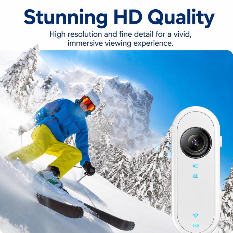 Mini Magnetic Action Camera 1080P Wearable Body Cam With Wi-Fi App, EIS, Spec: Sports Kit - Image 4