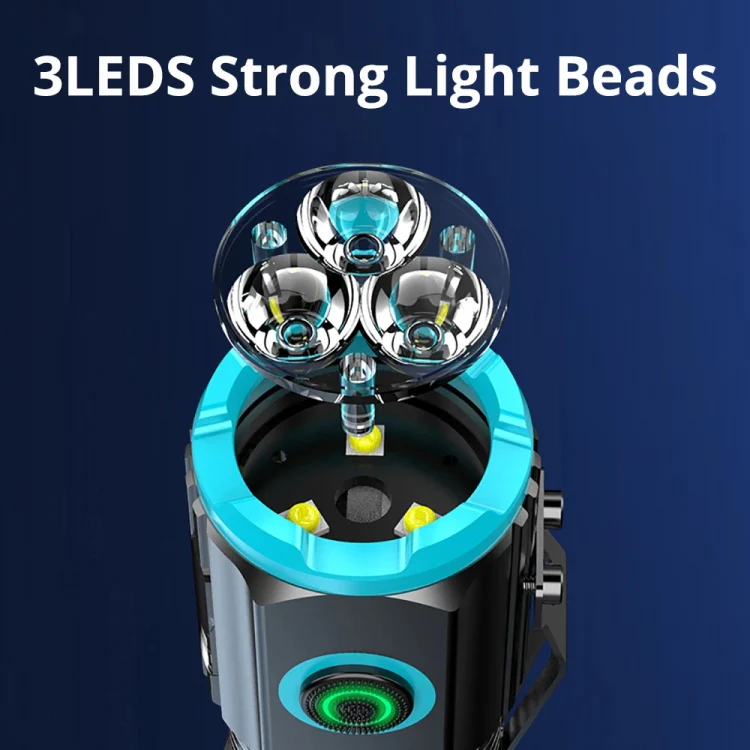 Mini Outdoor Dual Light Source Magnetic Hat Clip Multifunctional Portable Flashlight(without Battery) - Image 3
