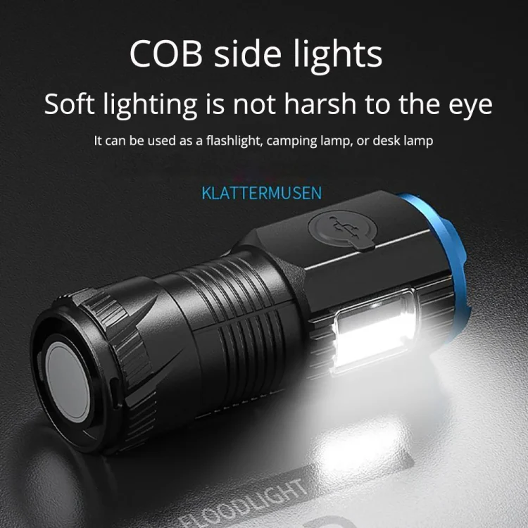 Mini Outdoor Dual Light Source Magnetic Hat Clip Multifunctional Portable Flashlight(without Battery) - Image 6
