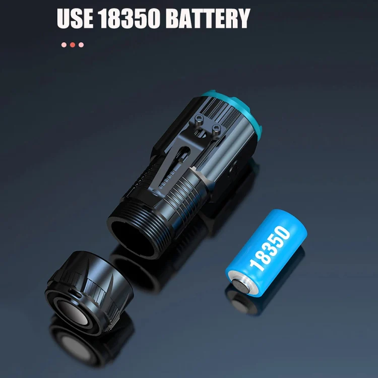 Mini Outdoor Dual Light Source Magnetic Hat Clip Multifunctional Portable Flashlight(without Battery) - Image 9