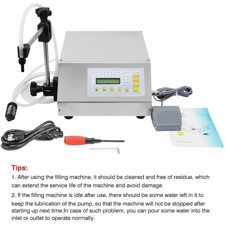 Mini Portable Electric Digital Control Pump Liquid Filling Machine LCD Display Milk Bottles Filler 220V - Image 4