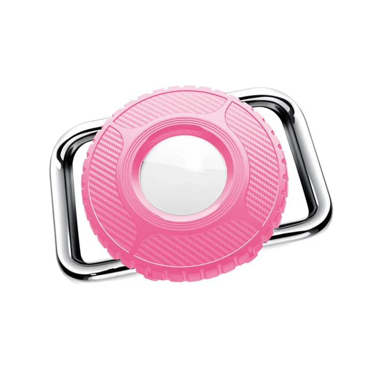 Mini Shield Waterproof Anti-lost Protective Cover For AirTag 1st Gen / 2nd Gen(Pink)