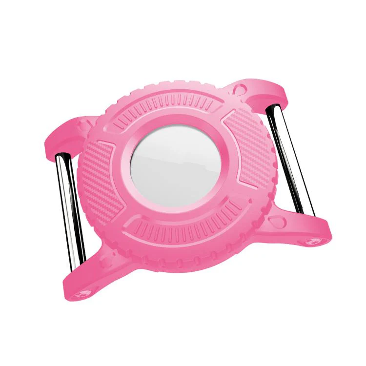 Mini Steel Anti-lost Waterproof Protective Cover For AirTag 1st Gen / 2nd Gen(Pink)