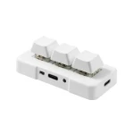 MK321BT Bluetooth 5.1 3 Keys Custom Keys Game Office PS Clip Macro Programming Keypad(White)