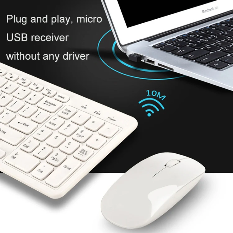 MLD-568 Office Gaming Mute Wireless Mouse Keyboard Set(Blue) - Image 5