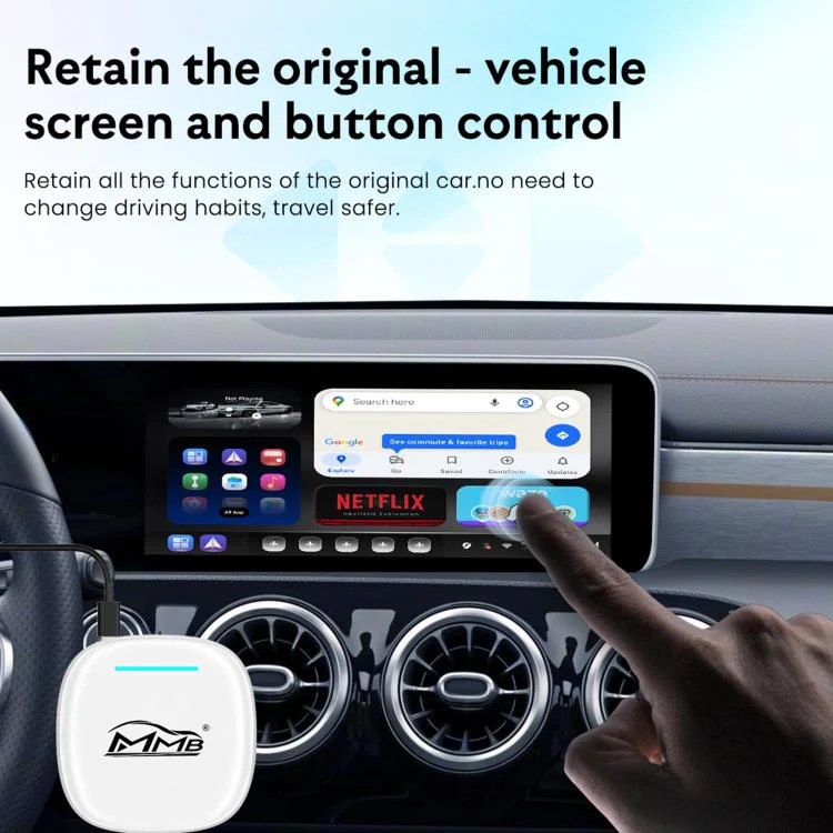 MMB WJAN-Q8W Universal Wireless CarPlay Adapter Plug-And-Play Wired To Wireless Smart Box(8+128G Hong Kong, Macau, Taiwan+Eurasian) - Image 3