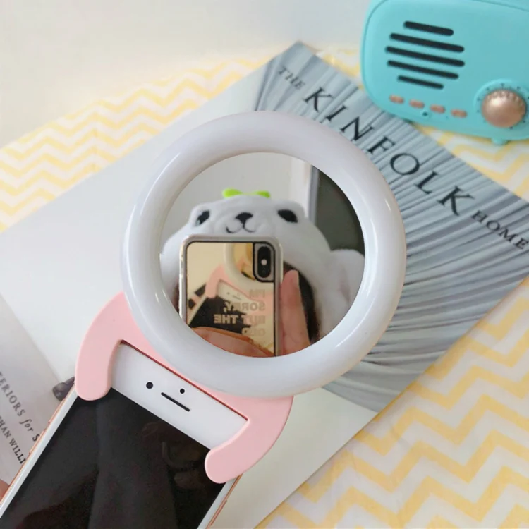 Mobile Phone Fill Light Self-Timer Live Light Handheld Portable Anchor Light(Pink) - Image 2