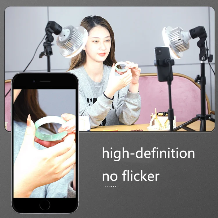 Mobile Phone Live Support Shooting Gourmet Beautification Fill Light Indoor Jewelry Photography Light, Style: 355W Mushroom Lamp + Stand - Image 5