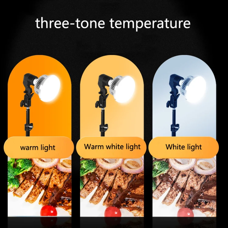 Mobile Phone Live Support Shooting Gourmet Beautification Fill Light Indoor Jewelry Photography Light, Style: 355W Mushroom Lamp + Stand + Overhead Stand - Image 6