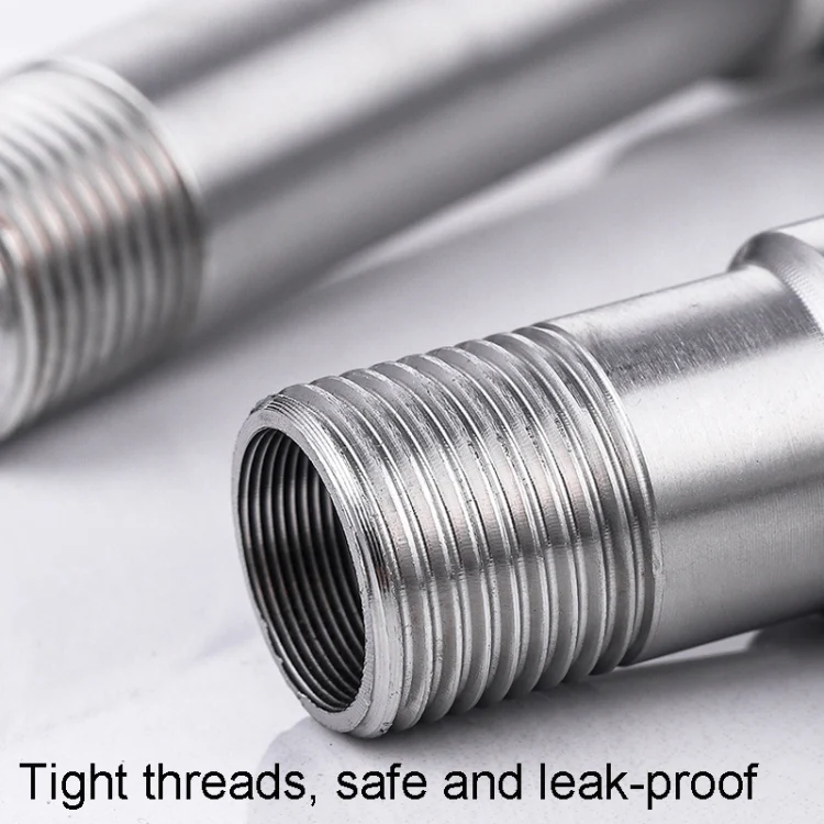 Model D 304 Hexagonal Stainless Steel Angle Valve Fine Copper Ceramic Valve Spool With Decorative Cover(Blue Logo Cold Water) - Image 6